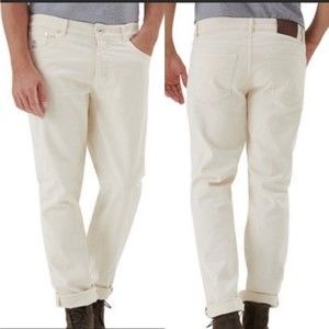 Brunello Cucinelli Italian Authentic Designer Jeans Cream Off White EU 50 US 34